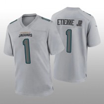 J.Jaguars #1 Travis Etienne Jr. Gray Atmosphere Game Jersey Stitched American Football Jerseys