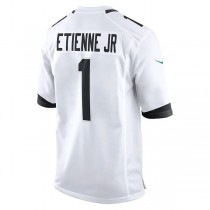 J.Jaguars #1 Travis Etienne Jr. White Game Player Jersey Stitched American Football Jerseys