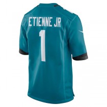 J.Jaguars #1 Travis Etienne Teal Game Jersey Stitched American Football Jerseys
