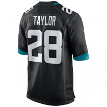 J.Jaguars #28 Fred Taylor Black Game Retired Player Jersey Stitched American Football Jerseys