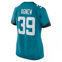 J.Jaguars #39 Jamal Agnew Teal Game Jersey Stitched American Football Jerseys