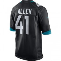 J.Jaguars #41 Josh Allen Black Game Player Jersey Stitched American Football Jerseys