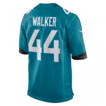 J.Jaguars #44 Travon Walker Teal 2022 Draft First Round Pick Game Jersey Stitched American Football Jerseys