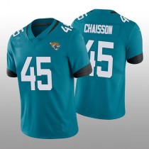 J.Jaguars #45 K'Lavon Chaisson 2022 London Games Teal Vapor Limited Jersey Stitched American Football Jerseys