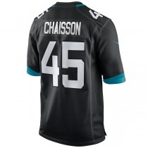 J.Jaguars #45 K'Lavon Chaisson Black Game Jersey Stitched American Football Jerseys