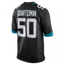 J.Jaguars #50 Shaquille Quarterman Black Game Jersey Stitched American Football Jerseys