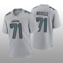 J.Jaguars #71 Tony Boselli Gray Atmosphere Game Retired Player Jersey Stitched American Football Jerseys