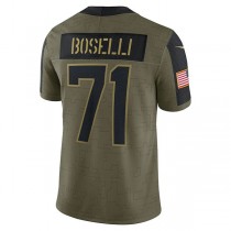 J.Jaguars #71 Tony Boselli Olive 2021 Salute To Service Retired Player Limited Jersey Stitched American Football Jerseys