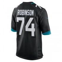 J.Jaguars #74 Cam Robinson Black Game Jersey Stitched American Football Jerseys