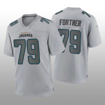 J.Jaguars #79 Luke Fortner Gray Atmosphere Game Jersey Stitched American Football Jerseys