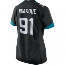 J.Jaguars #91 Yannick Ngakoue Black Game Player Jersey Stitched American Football Jerseys