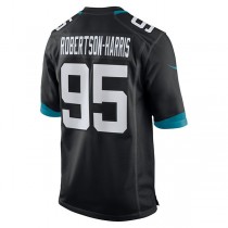 J.Jaguars #95 Roy Robertson-Harris Black Game Jersey Stitched American Football Jerseys