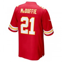 KC.Chiefs #21 Trent McDuffie Red 2022 Draft First Round Pick Game Jersey Stitched American Football Jerseys