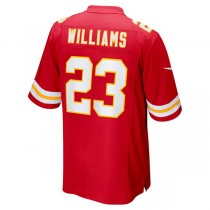 KC.Chiefs #23 Joshua Williams Red Game Player Jersey Stitched American Football Jerseys