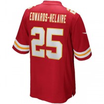 KC.Chiefs #25 Clyde Edwards-Helaire Red Game Jersey Stitched American Football Jerseys