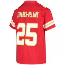 KC.Chiefs #25 Clyde Edwards-Helaire Red Team Game Jersey Stitched American Football Jerseys