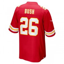 KC.Chiefs #26 Deon Bush Red Game Player Jersey Stitched American Football Jerseys