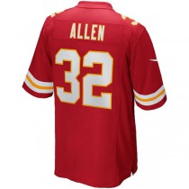 KC.Chiefs #32 Marcus Allen Red Game Retired Player Jersey Stitched American Football Jerseys