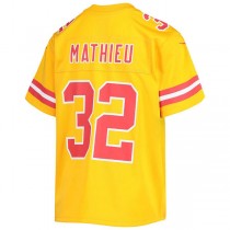 KC.Chiefs #32 Tyrann Mathieu Gold Inverted Team Game Jersey Stitched American Football Jerseys