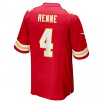 KC.Chiefs #4 Chad Henne Red Game Jersey Stitched American Football Jerseys