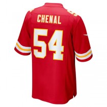 KC.Chiefs #54 Leo Chenal Red Game Player Jersey Stitched American Football Jerseys