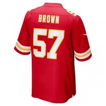 KC.Chiefs #57 Orlando Brown Red Game Jersey Stitched American Football Jerseys