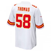 KC.Chiefs #58 Derrick Thomas White Retired Player Game Jersey Stitched American Football Jerseys
