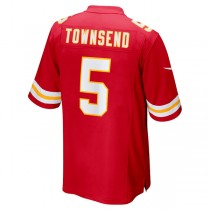 KC.Chiefs #5 Tommy Townsend Red Game Jersey Stitched American Football Jerseys