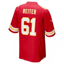 KC.Chiefs #61 Austin Reiter Red Game Player Jersey Stitched American Football Jerseys
