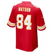 KC.Chiefs #84 Justin Watson Red Game Player Jersey Stitched American Football Jerseys