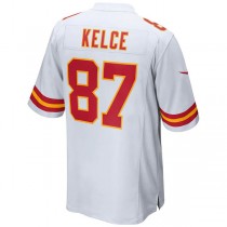 KC.Chiefs #87Travis Kelce White Game Jersey Stitched American Football Jerseys