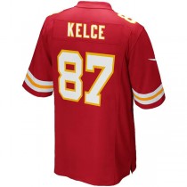 KC.Chiefs #87 Travis Kelce Red Team Game Jersey Stitched American Football Jerseys