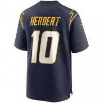 LA.Chargers #10 Justin Herbert Navy Alternate Game Jersey Stitched American Football Jerseys