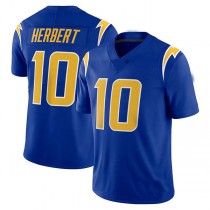 LA.Chargers #10 Justin Herbert Royal Vapor Limited Jersey Stitched American Football Jerseys