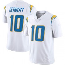 LA.Chargers #10 Justin Herbert White Vapor Limited Jersey Stitched American Football Jerseys