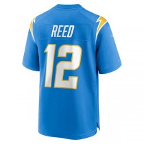 LA.Chargers #12 Joe Reed Powder Blue Game Jersey Stitched American Football Jerseys