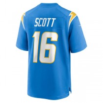 LA.Chargers #16 JK Scott Powder Blue Game Jersey Stitched American Football Jerseys