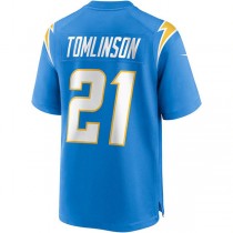 LA.Chargers #21 LaDainian Tomlinson Powder Blue Game Retired Player Jersey Stitched American Football Jerseys