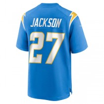 LA.Chargers #27 J.C. Jackson Powder Blue Game Jersey Stitched American Football Jerseys