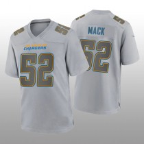 LA.Chargers #52 Khalil Mack Gray Atmosphere Game Jersey Stitched American Football Jerseys