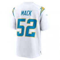 LA.Chargers #52 Khalil Mack White Game Jersey Stitched American Football Jerseys