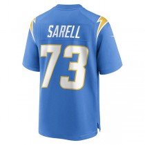 LA.Chargers #73 Foster Sarell Powder Blue Game Player Jersey Stitched American Football Jerseys