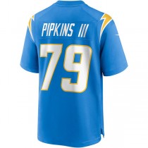 LA.Chargers #79 Trey Pipkins III Powder Blue Game Jersey Stitched American Football Jerseys