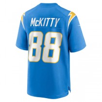 LA.Chargers #88 Tre McKitty Powder Blue Game Jersey Stitched American Football Jerseys