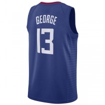 LA.Clippers #13 Paul George 2019-20 Swingman Jersey Icon Edition Royal Stitched American Basketball Jersey
