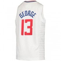LA.Clippers #13 Paul George 2020-21 Swingman Jersey Association Edition White Stitched American Basketball Jersey
