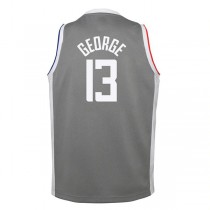 LA.Clippers #13 Paul George 2020-21 Swingman Player Jersey Gray Earned Edition Stitched American Basketball Jersey