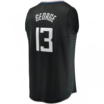 LA.Clippers #13 Paul George Fanatics Branded 2020-21 Fast Break Player Jersey Black Statement Edition Stitched American Basketball Jersey