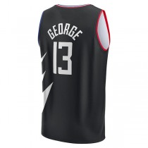 LA.Clippers #13 Paul George Fanatics Branded 2021-22 Fast Break Player Jersey Black Statement Edition Stitched American Basketball Jersey