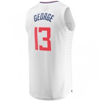 LA.Clippers #13 Paul George Fanatics Branded Fast Break Replica Jersey White Association Edition Stitched American Basketball Jersey